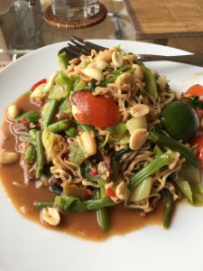 Wai Wai noodle spicy salad Lao style