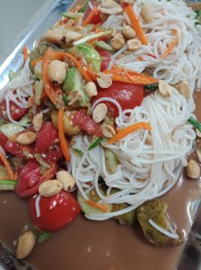 Cucumber and Noodle salad