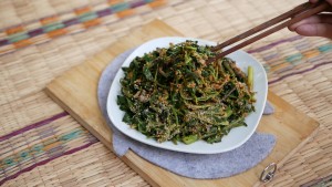 Xoup Phak (cooked vegetable salad Lao style)