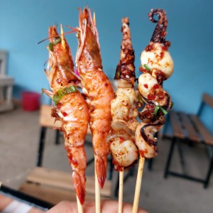 Noonoi Chinese Skewers grilled