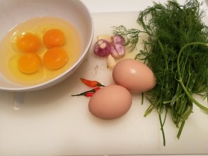 Omelette à l'aneth laotienne